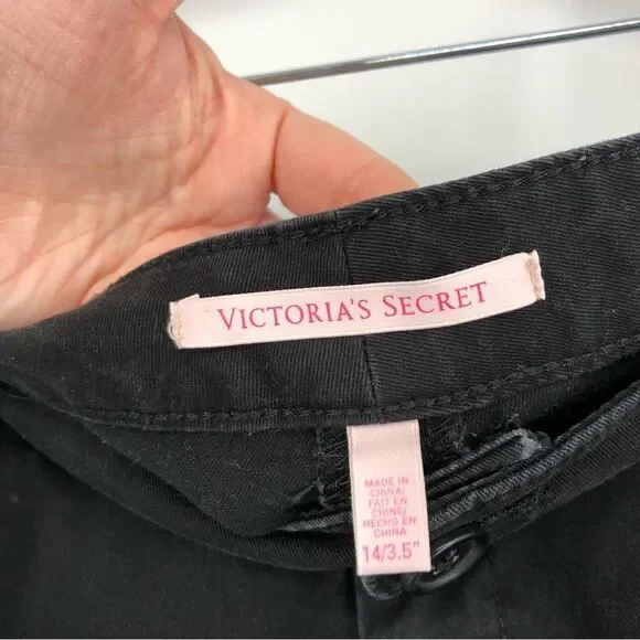 Victoria’s Secret‎ Black Chino Shorts 3.5 Inch Size 14 - Picture 3 of 7